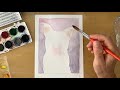 Time Lapse Watercolor painting of Stella