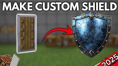 How to make custom shield in minecraft (Tutorial) 🛡️✨