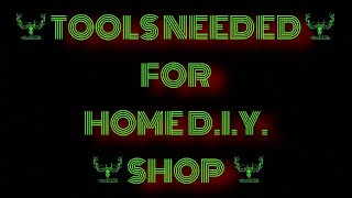 Tools needed for your at home D.I.Y. Archery shop