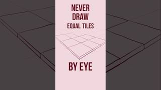 DRAW Perfectly Equal Tiles in 2 Point Perspective Like a Pro