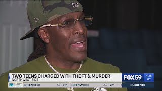 Two teens charged with theft, murder