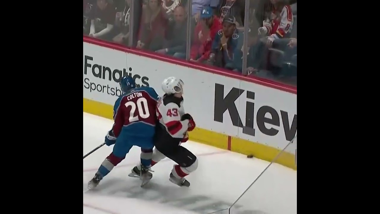 Avalanche's Colton ejected for cross-checking Devils' Meier