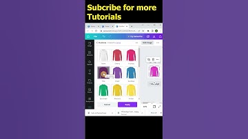 Thumbnail of How to change T-shirt Colour in Canva | Canva tips and tricks | #youtube #youtubeshorts #ytshorts