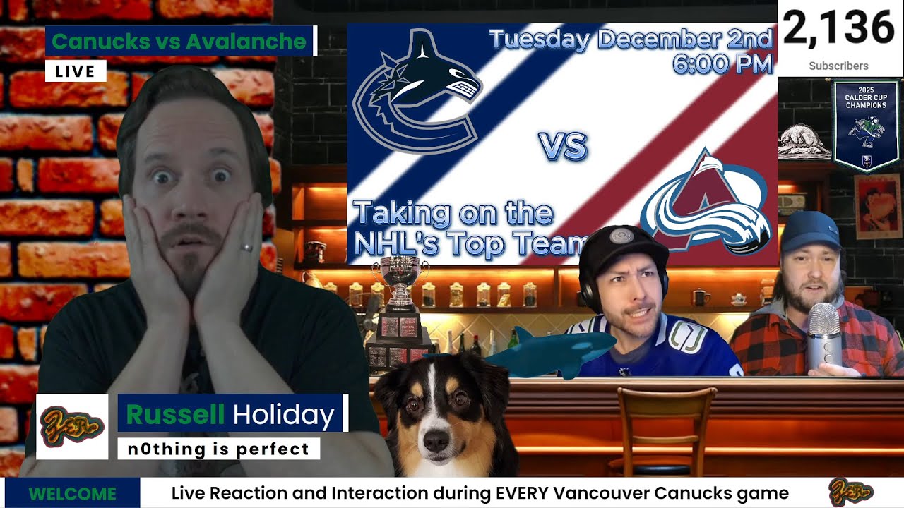 Taking on the NHL's Best | Canucks vs Avalanche | Live Play by Play, Reaction and Interaction