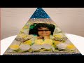 HOW TO MAKE A MEMORIAL RESIN PYRAMID #RESIN #DIY  Commemorating my Queen R.I.H💛💛🦋🦋