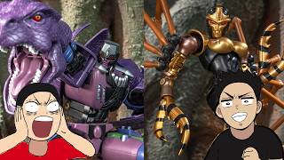FIRST LOOK YOLOPARK BEAST WARS: TRANSFORMERS AMK SERIES MEGATRON AND BLACKARACHNIA MODEL KIT FIGURE!