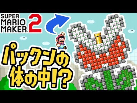 パックンに食べられる!?体内はどうなってるの!?世界のコース実況Part27【スーパーマリオメーカー2】