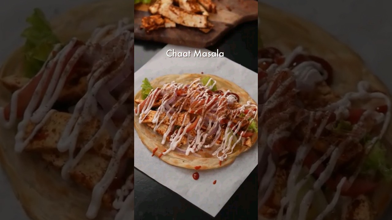 .STREET STYLE PANEER SHAWARMA RECIPE