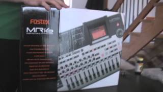 Fostex MR16 HD Unboxing Hard Disks Easy Multitracking 16 Track Digital Music Recorder