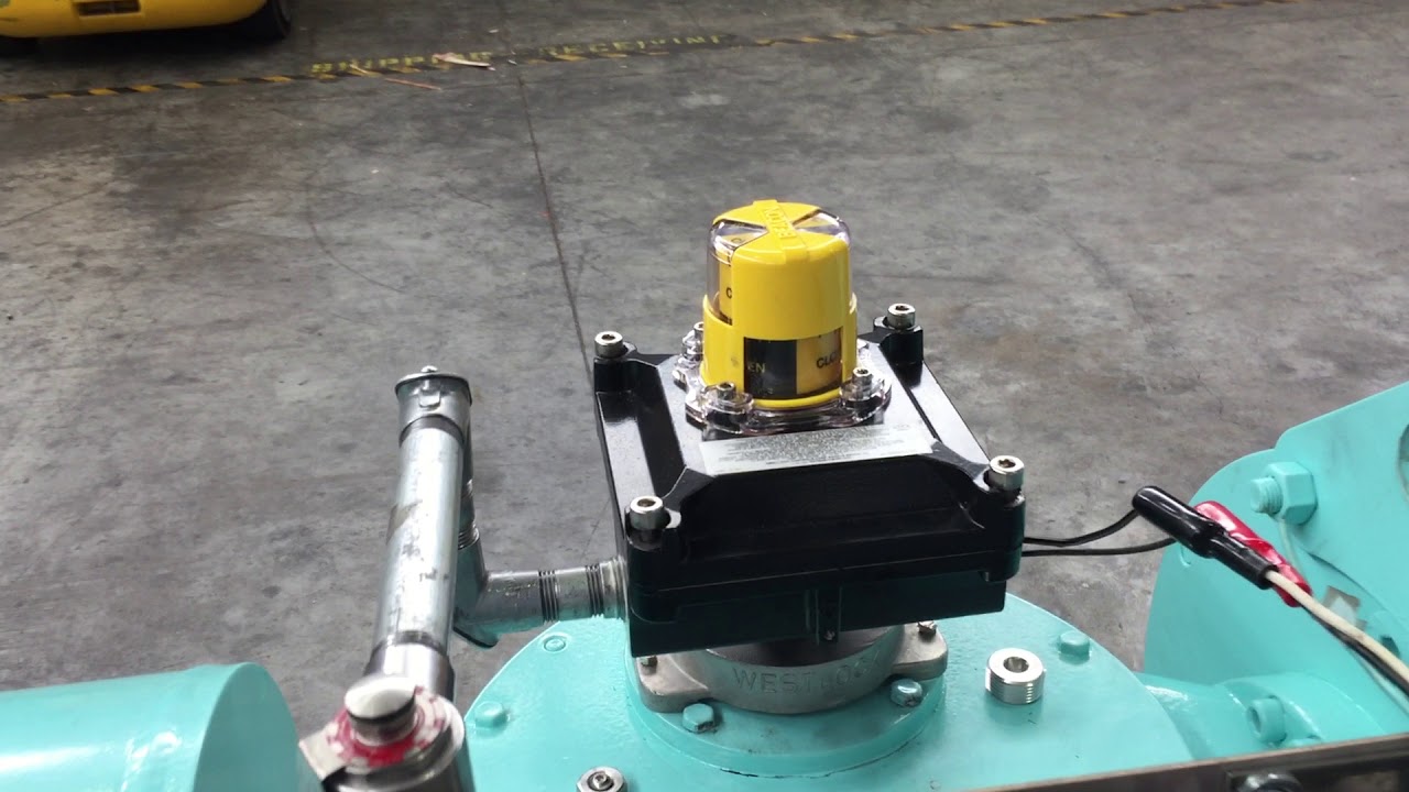 Master Valve Ball Valve+ ESD Actuator Demo YouTube