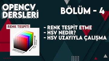 Python ile OpenCV Dersleri - Bölüm 4 - HSV Renk Uzayı ve Renk Tespit Etme