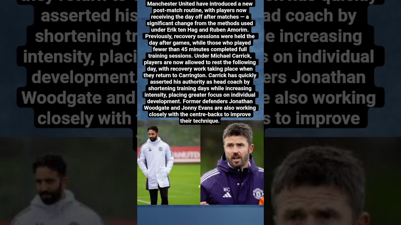 Manchester United Change Post-Match Routine Under Michael Carrick