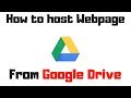 How to host website in Google Drive