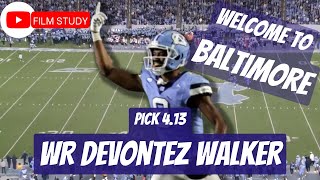 What does DEVONTEZ WALKER bring to the BALTIMORE RAVENS? (2024 NFL Draft Film Breakdown)