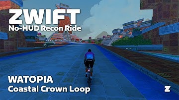 Zwift no-HUD recon: Coastal Crown Loop