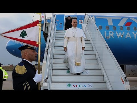 En visite au Liban, le pape Léon XIV appelle à "faire passer l'objectif de la paix avant tout"