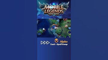 Alpha tank + spell vamp build mobile legends bang bang #ml #mlbb #shortsfeed