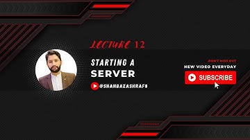 12. Starting a Server | Node.JS | Learn with Shahbaz Ashraf #nodejs #javascripttutorial