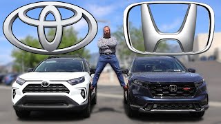 Is The New CR-V Better Than A RAV4? //2026 Honda CR-V Trailsport vs Toyota RAV4 Woodland//