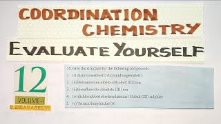 EY-3(2)/Evaluate Yourself/Coordination Chemistry