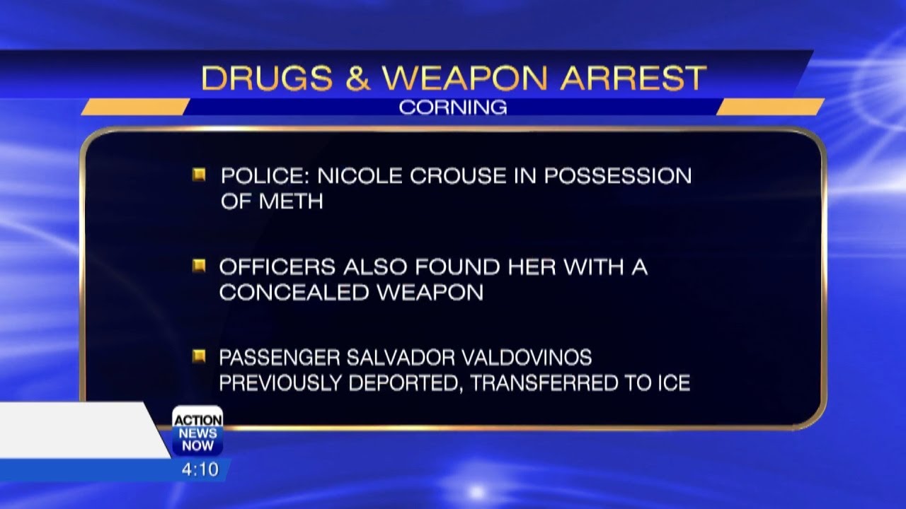 Corning Police arrest man and woman after traffic stop leads to ...