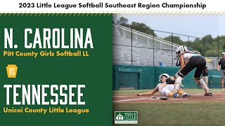 2023 Little League Softball Southeast Region Championship: North Carolina vs Tennessee
