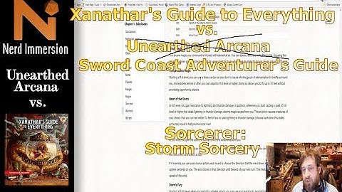 Unearthed Arcana vs Xanathar