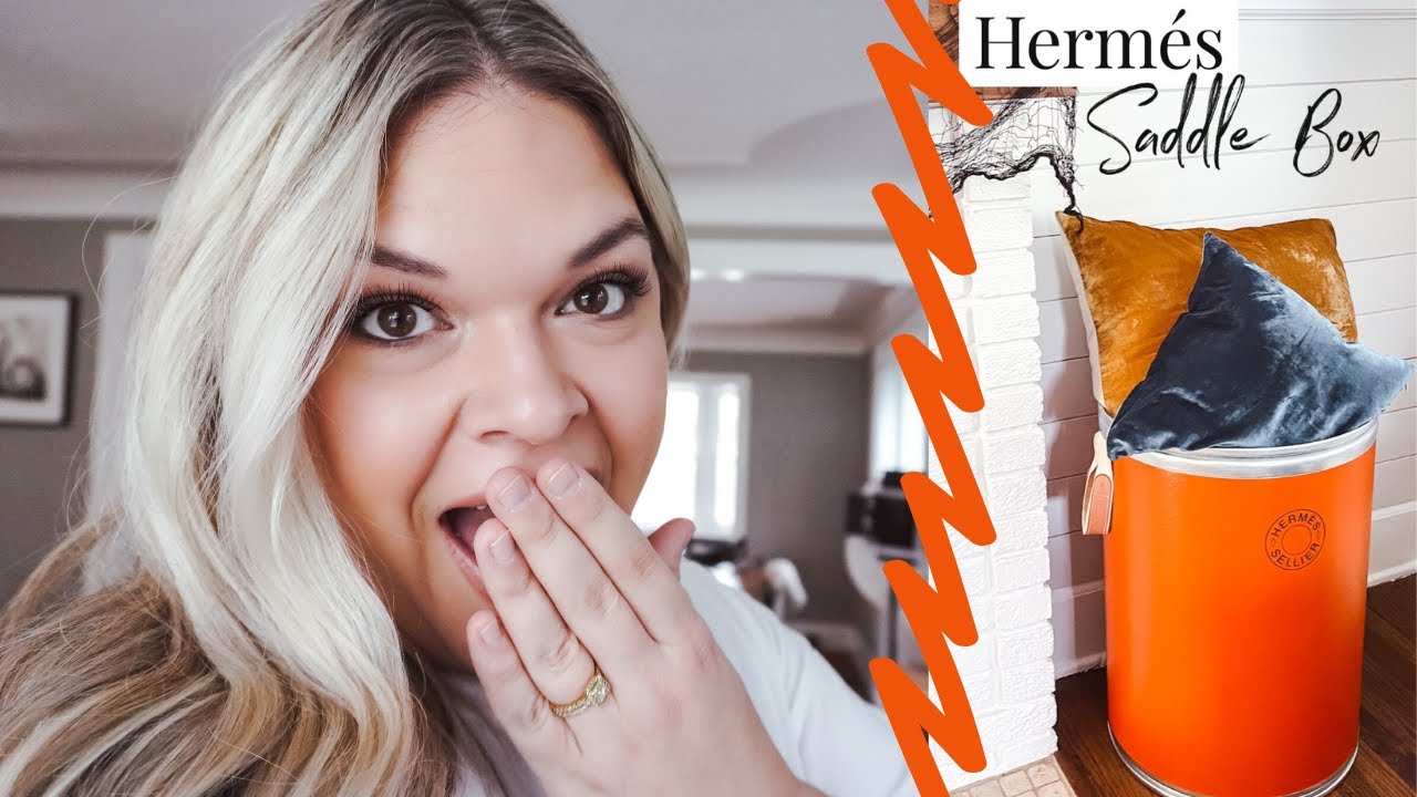 UNIQUE HERMES REVEAL | Orange Hermes Saddle Box | Rachel