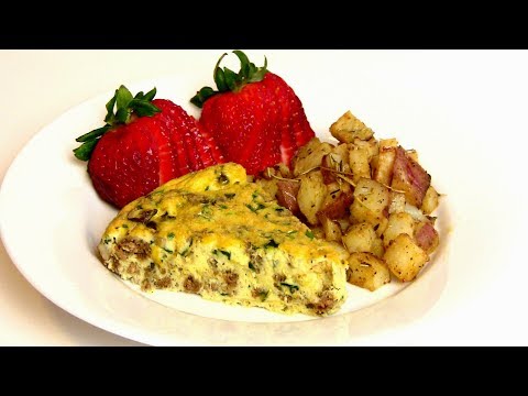 sausage,-spinach-&-mushroom-frittata:-mother's-day-brunch-collab-|cooking-with-carolyn|