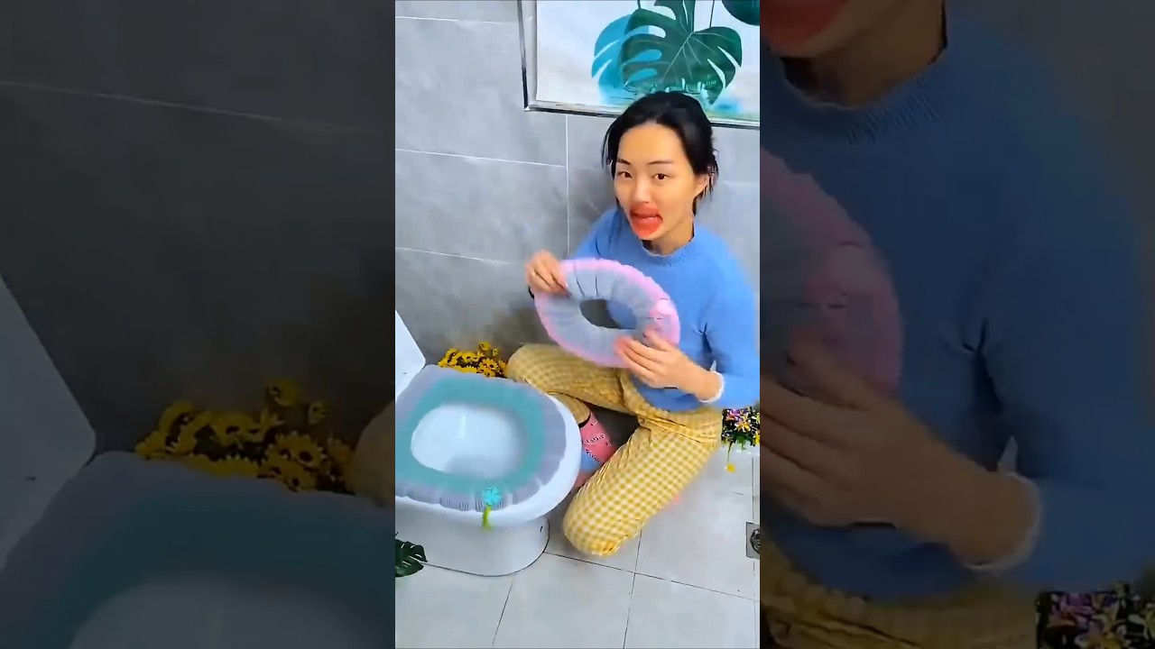 Bathroom Emergency Gone Wrong 😂🚽 | Funny DIY Fix! #Shorts