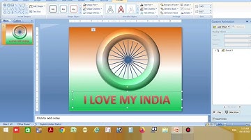 How to Make Tri Color INDIAN 🛞 Wheel Animation in Microsoft office Power Point Tringa Animations PPT