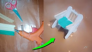 How to make a chair 🪑🪑 with Ice cream sticks | popsicle stick craft ideas | Ice cream sticks craft