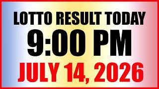 Lotto Result Today 9pm Draw July 14, 2026 PCSO