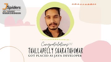 CONGRATULATIONS Thallapelly Sharathkumar PLACED AS JAVA DEVELOPER