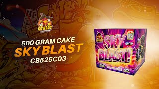 Cowboy Fireworks | Sky Blast | 500 Gram Cakes | CB525C03