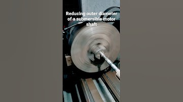 Reducing outer diameter of a submersible motor shaft
