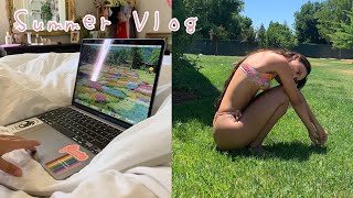 summer vlog: swimming, drive in, crystal shop