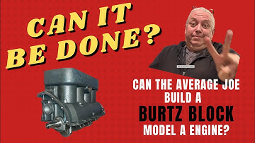 Did He Do it!?!  Average Joe tries to install a Burtz Block engine in his Model A Ford