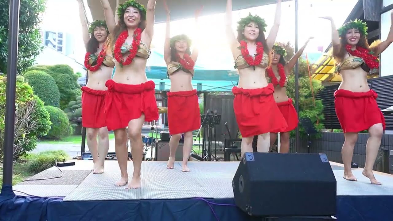 ティアフェティア　薬師あいロードまつり 2025　Tia Fetia　Ai-Rord Festival　2025年 8月　中野　あいロード商店街　Yakushi Ai Road タヒチアンダンスショー