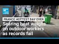 Outdoor workers battle soaring temperatures as France sees hottest day since records began