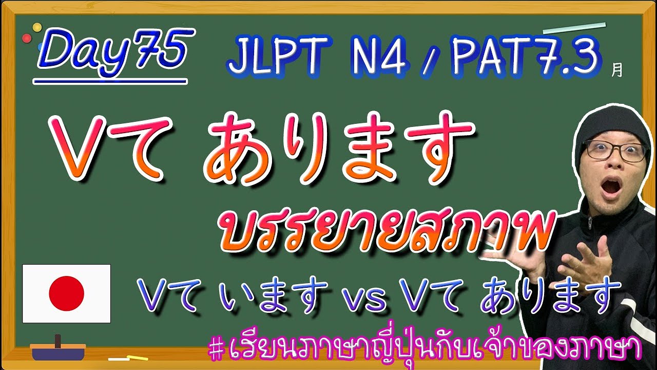 JLPT N4 -ep75-  สกรรมVてあります (vs อกรรมVています)