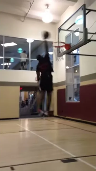 Greg Halstead Playing Basketball.