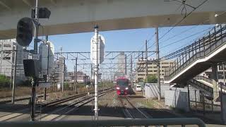 名鉄9507f急行豊橋行き神宮前駅到着