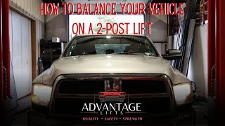 How To Center Your Car On A 2-Post Lift Advantage Lift Lessons