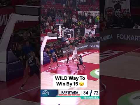 The wildest finish you'll see today 🤯 #BasketballCL