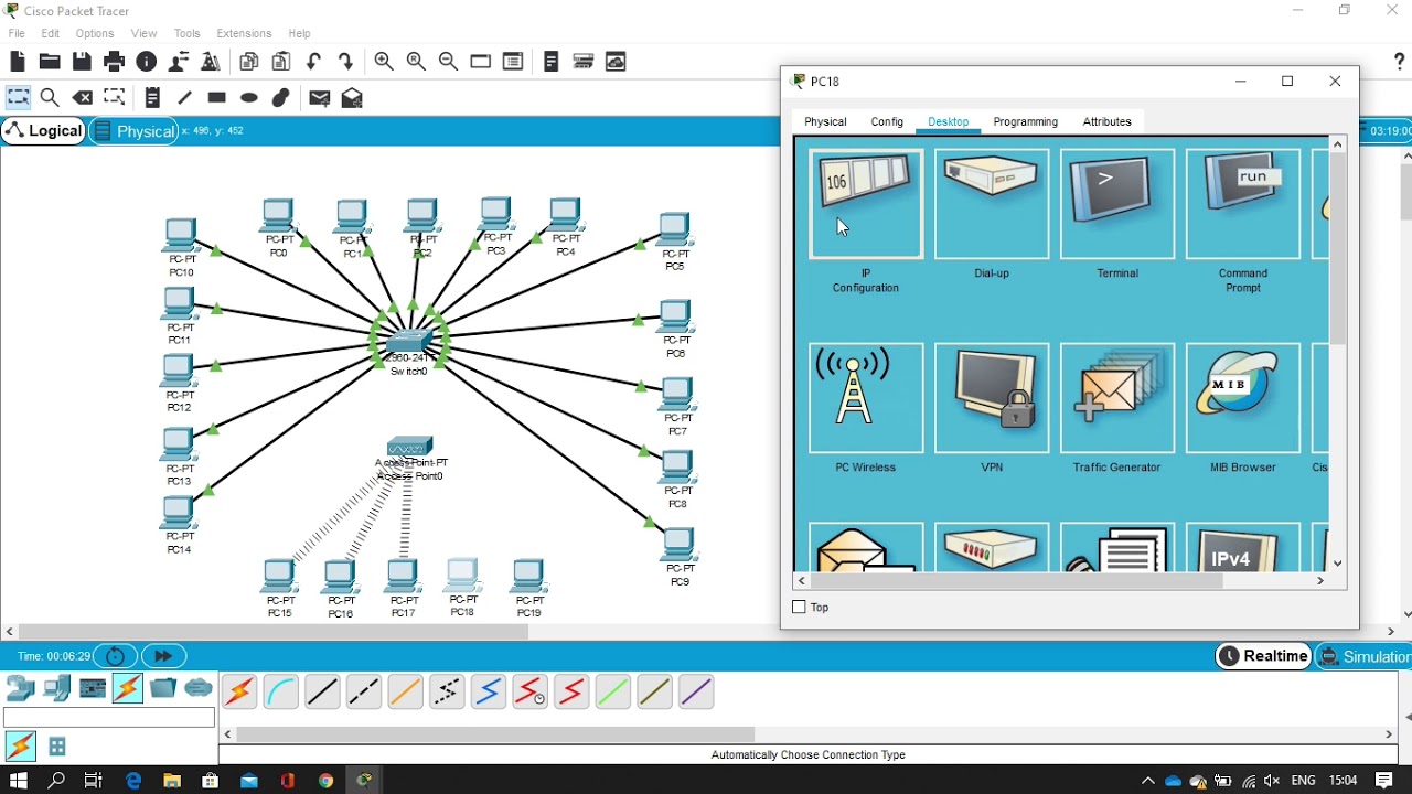 Wired dan Wireless LAN Packet Tracer - YouTube
