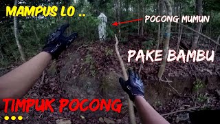 🔴ATTACKED‼️I HIT THIS POCONG WITH WOOD || sandekala before night || motovlog indonesia