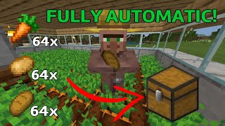 Automatic Food Farm Tutorial [EASY] Minecraft BEDROCK MCPE PS4 PC Xbox Java 1.20