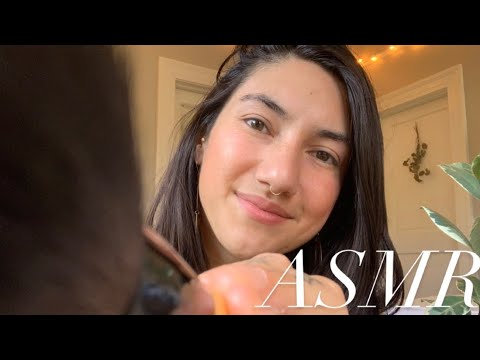 ASMR lofi doing your makeup and pampering you~personal attention - YouTube