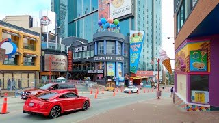 Niagara Falls Clifton Hill Entertainment Attractions 4K Walking tour and Falls View Spring